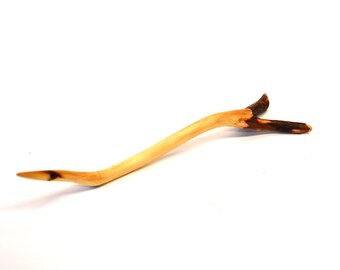 Hemlock wood shawl pin, scarf pin, hair stick, wood hair stick, wood hair pin, wood hair pick
