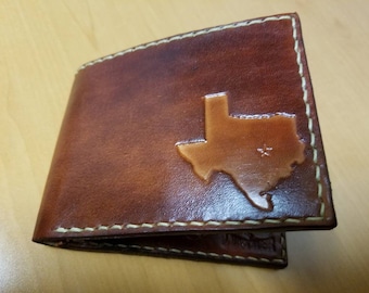 Custom Leather Bi fold Wallet.