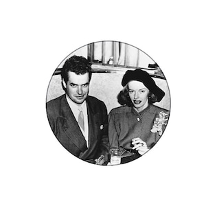 Jack Parsons and Marjorie Cameron power couple custom 1.25" pin
