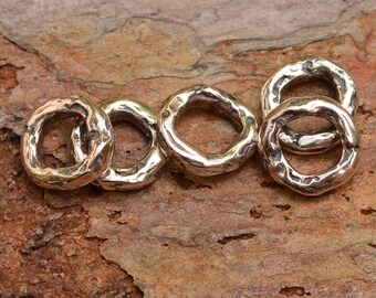 Small Closed Jump Rings OD 7mm and ID 4mm in Sterling Silver, JR-331, S/V
