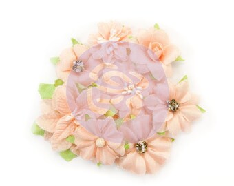 Prima Marketing Santa Baby By Frank Garcia Flower Embellishment In Style~ Frosty Kisses New Release In Stock Ready To Ship