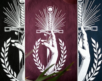 The Sword Patch - White Ink