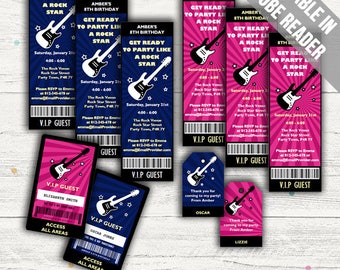 Rock Star Backstage Pass Template Free