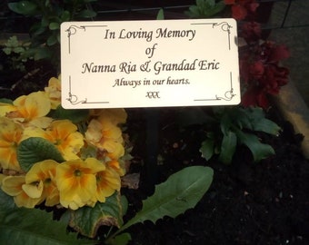 PERSONALIZED Memorial plaque ,tree marker, remembrance plaque,Engraved Memorial tree marker,tree dedication,Tree Dedication