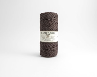 Hemptique Chocolate Brown Hemp Cord 1mm 62.5m , Hemptique Cord, Brown Hemp Cord, Chocolate Brown Hemptique Cord HMS0037