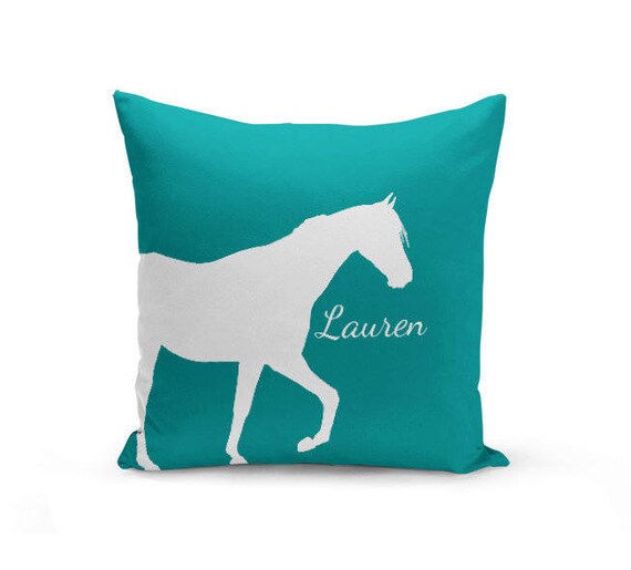 personalized horse pillow