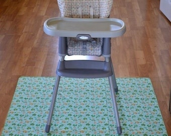 Splat Mat / Art Mat - Baby High Chair Washable Protection