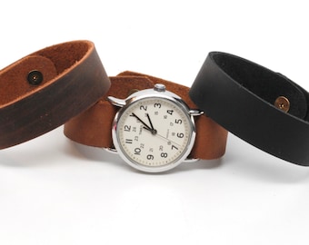 Timex Weekender Leather Watch Strap - Brown, Chocolate, or Black