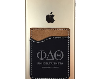 Phi Delta Theta Leatherette Phone Wallet