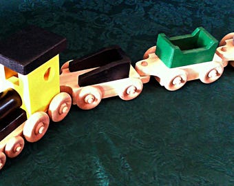 Toy Train Wood 39 inches long All non toxic finish