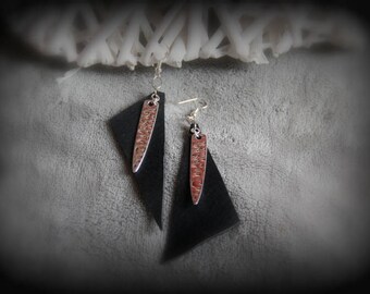 Earrings "black night"