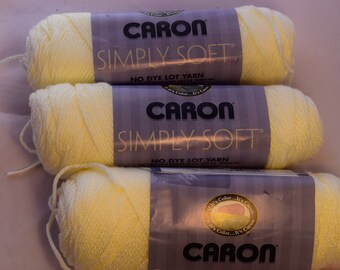 CARON Simply Soft Acrylic Yarn Off White