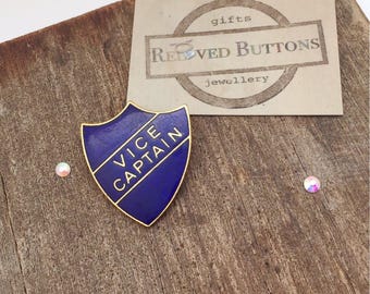 Old english - enamel pin - pin badge - lapel pin - back to school - badges - prefect badge - prefect pin