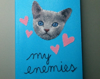cute kitten address book and alphabetized list of your enemies
