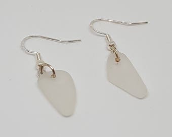 Cornish Sea Glass Earrings - Handmade in Cornwall - Cornish Jewellery- Free Postage!