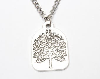Silver Tree Of Life Necklace - Silver Tree Pendant - Silver Tree Necklace - Tree of Life