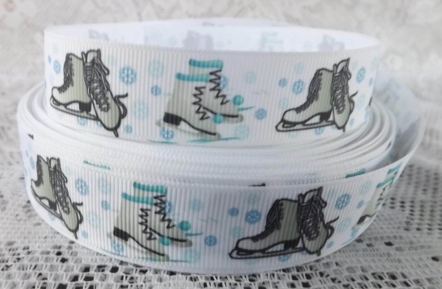Grosgrain Ice Skates Ribbon 7/8 skating ribbon Ice skates grosgrain