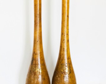 Spalding Gold Medal Wood Juggling Pins or Indian Clubs Model E
