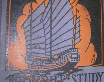 Antique Book THOUGHT STUDY READERS Book Six 1930 by Lyons and Carnahan