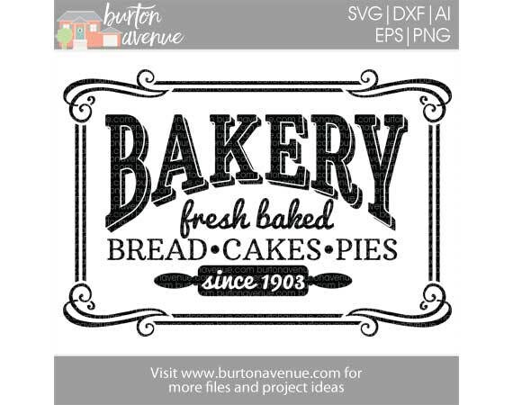 Download Vintage Bakery SVG bakery fresh kitchen svg farmhouse baked