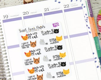 Cat Mom Stickers - Kitty Stickers - Pet Stickers - Sarcastic Stickers - Pet Mom Stickers - Stay Home Stickers - Extra Cuddles Stickers - 740