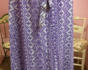 Vintage 1960's Crewel Embroidered Skirt