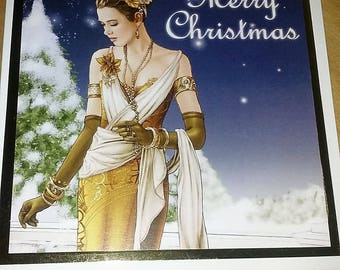 Art Deco Christmas Card