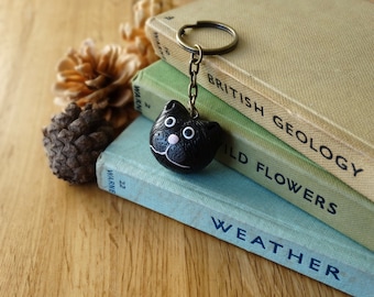 By the Shed Cat Keyring - Black Cat, Witch, Halloween, Gift, Present - Good Life - Country, Pets, Kitty, Kitten, Pussycat - Key Chain, Charm