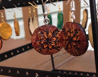 flower compass, gourd jewelry