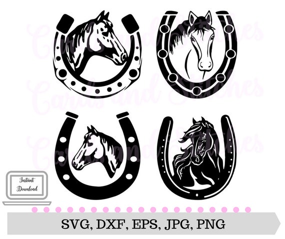 Download Horses SVG Horseshoes SVG Western SVG Digital Cutting