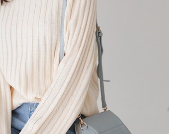 Syrups Hexagon Mini Crossbody Bag - Pale Blue