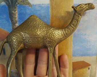 1960s SOLID BRASS CAMEL