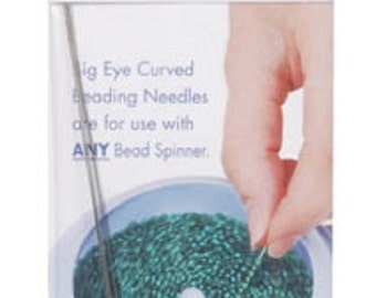 Big Eye Bead Spinner Curved J Needles - 2 per Package 10304 fnt