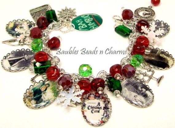 A Christmas Carol Inspired Charm Bracelet Christmas Charm