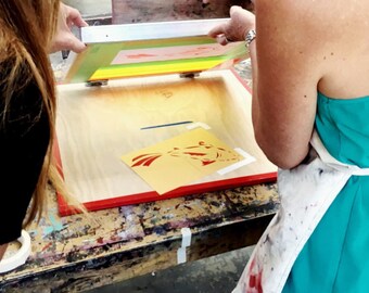 Table Top Press for Screen Printing | Silk Screen Press | Hand Printing Supplies | Handmade T-Shirt Tea Towels Maker