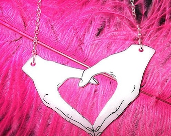 Heart Hands necklace - Happy Hands (Design 2)