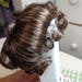 Dark brown 10 Inch Doll Wig- Set in short Ringlets - NEW old stock- Vintage doll wig
