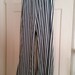 Harbour Casuals Vintage Navy Blue and white Stripped Pants, Elast Waist Never Worn Size 16