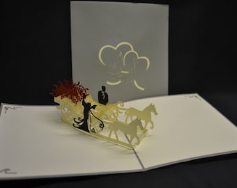 3-D Wedding Pop-Up Card