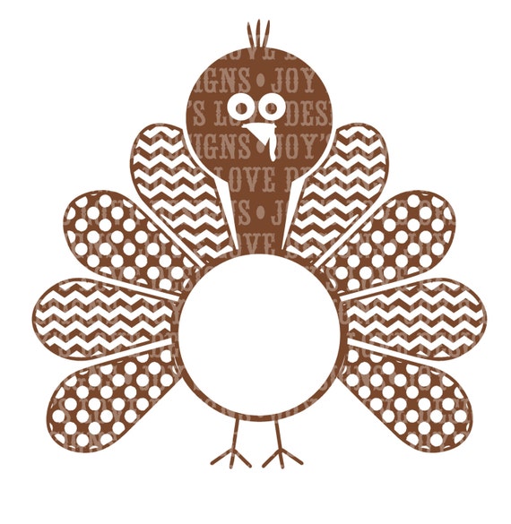 Download Items similar to Turkey Monogram (Includes Girl Version ...