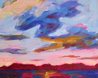 Coastal Landscape Sunset - Paper - Canvas - Wood Block
