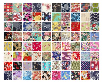 20 Fat Quarter Asian Japanese Quilt Fabric: 5 Yards