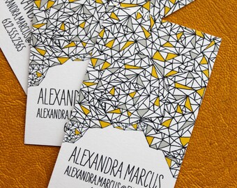 Triangle Pattern Calling Cards
