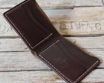 Horween Chromexcel Leather Wallet / Mens Leather Wallet / USA Made Wallet