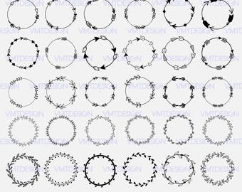 Circle Arrows SVG - Laurel wreath SVG - Circle Arrows, Laurel wreath digital clipart for Design or more, files download svg, png, eps, jpg