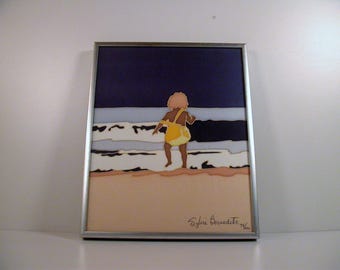 Sylvie Bernadette Silkscreen, Framed Original Silkscreen