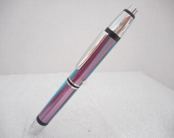 Summer Rainbow Flashlight ~ light poket size elegant turquoise penlite blue flashlight clip on click slim flashlight summer rainbow