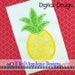 Pineapple Applique Design - Pineapple Embroidery Design - Fruit Embroidery Design - Fruit Applique Design - Pineapple - Digital Design