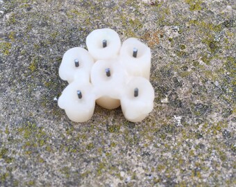 Six Melted / Dripping Dollhouse Candles (C9)