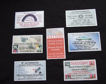 New 750 x Laminated Business Cards Designed & Printed With Your Business Details